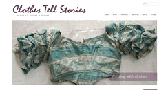 Desktop Screenshot of clothestellstories.com