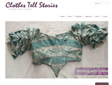 Tablet Screenshot of clothestellstories.com